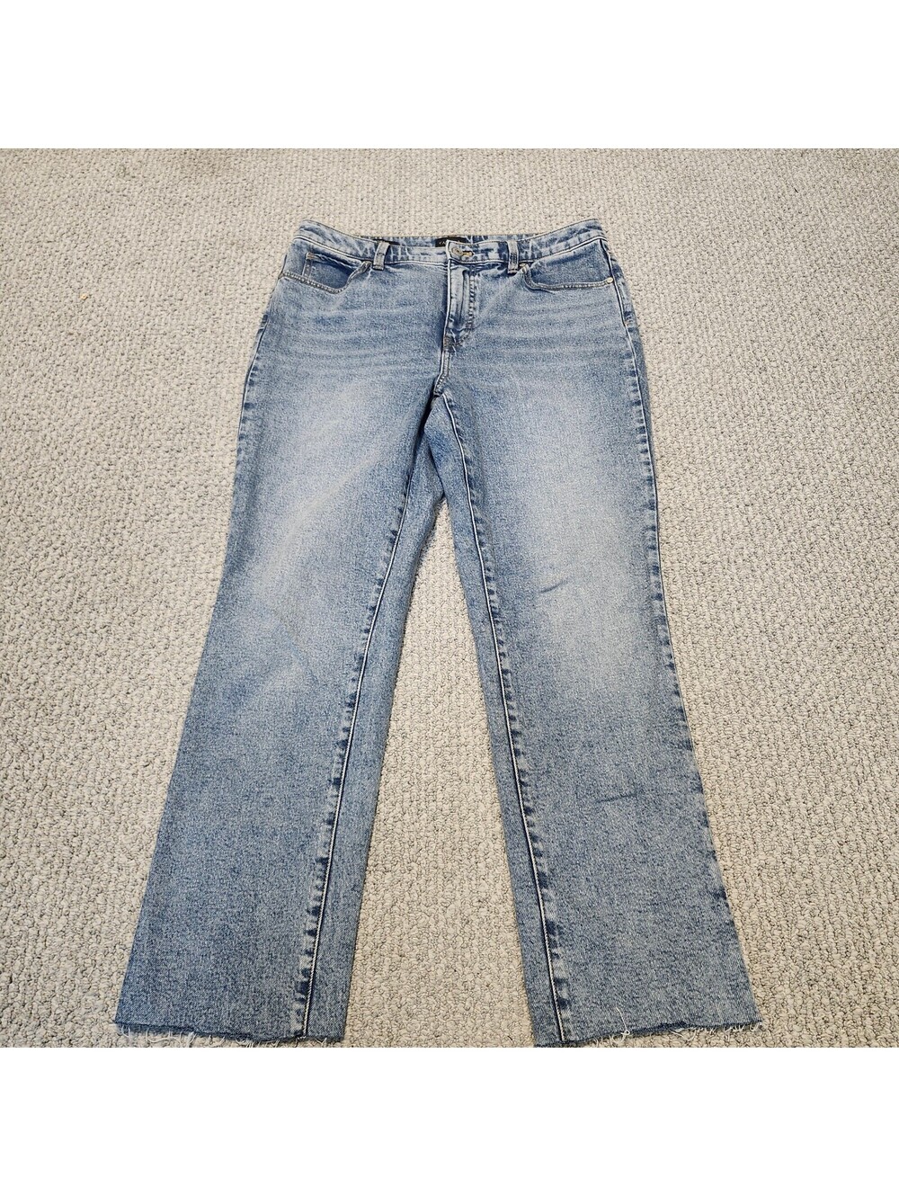 Talbots Women's Straight Leg Jeans Blue Size 10 Light Wash